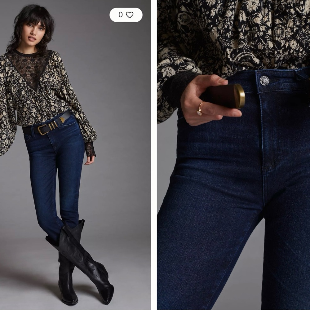 AG Adriano Goldschmied High Rise Dark Indigo Jeans